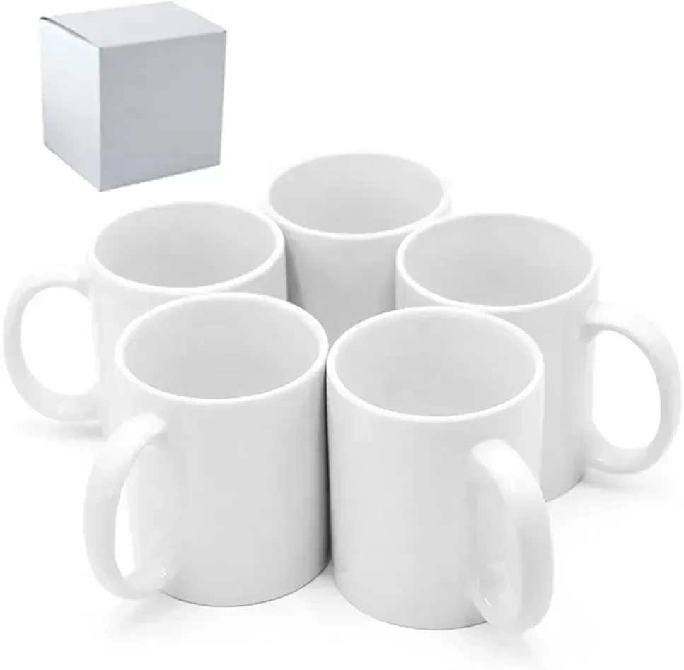 Sublimation Mug White - أكواب سيراميك للطباعة بالتسامي، أكواب قهوة