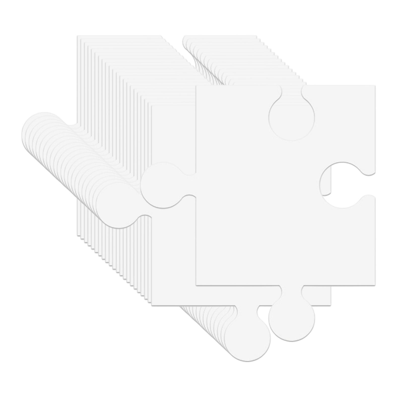 24 قطعة من ألواح الألغاز الفار - مراجعة Puzzle Blank White وسعره