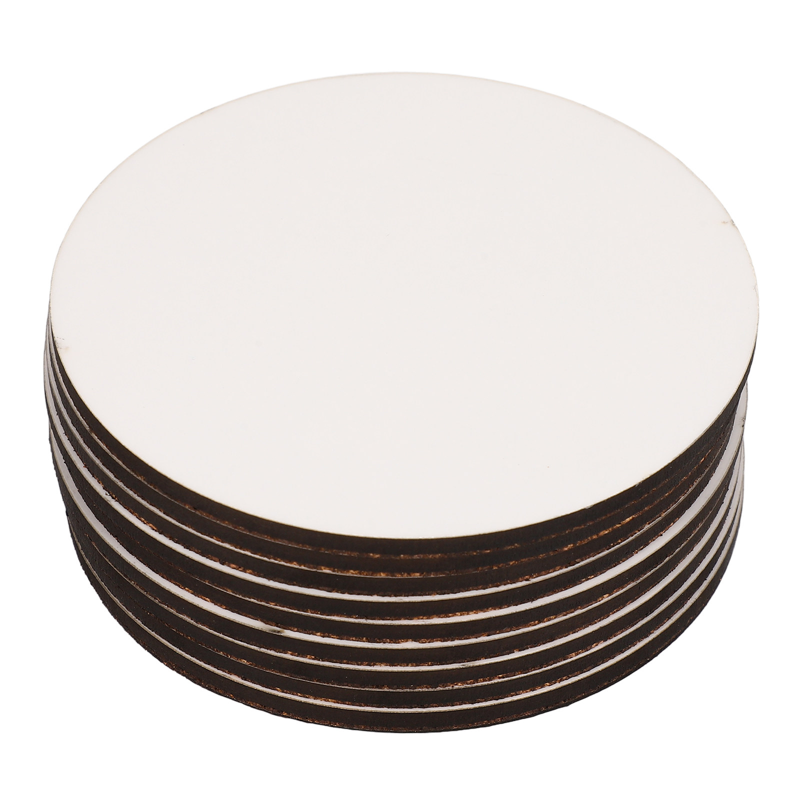 10 قطع من قواعد الأكواب الخشبي - مراجعة Coaster Sublimation Blank وسعره